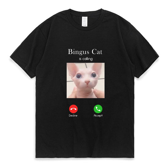 Bingus Cat Is Calling Memes T-Shirt Unisex